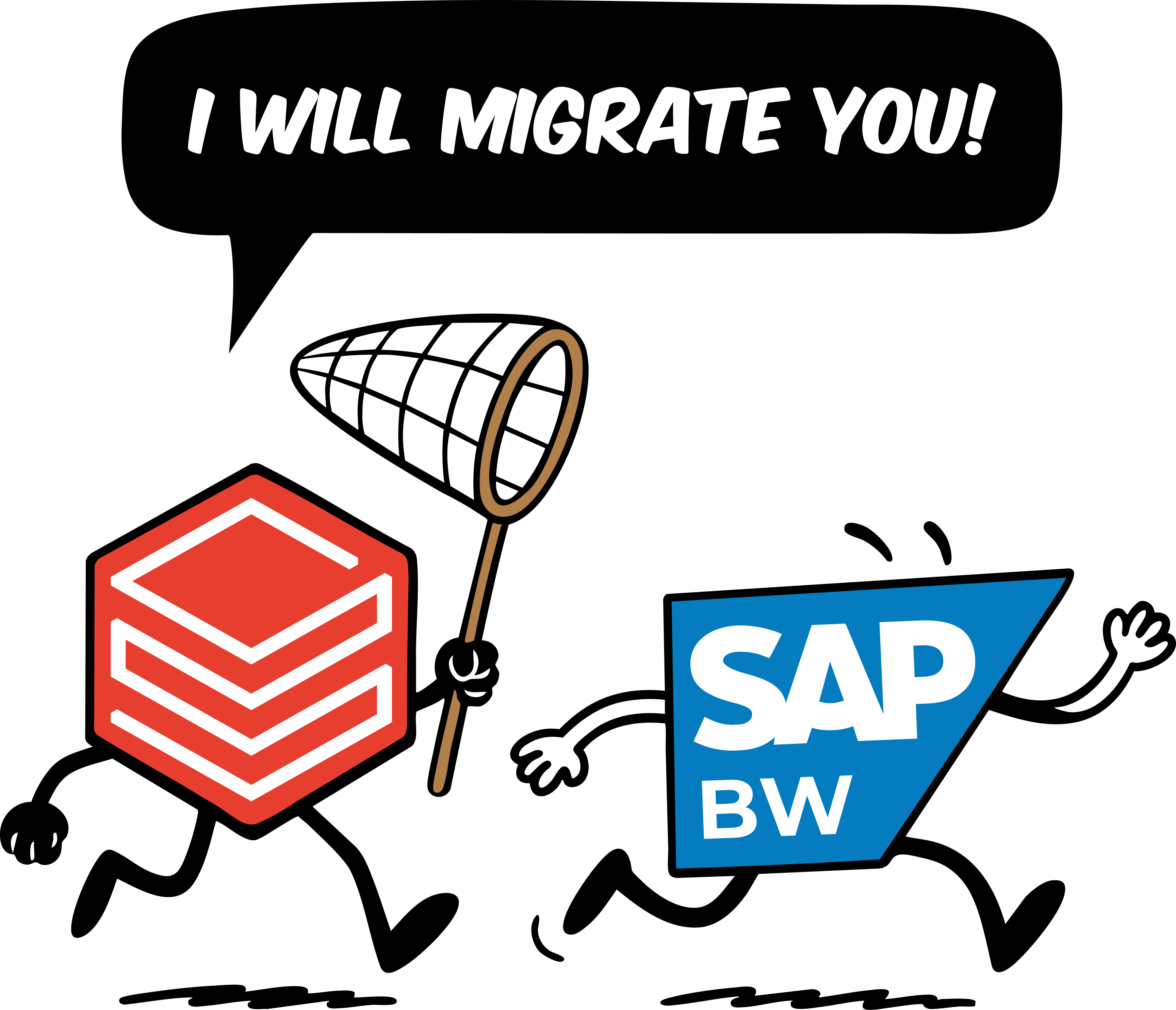 I will migrate you — SAP BW to Databricks illustration